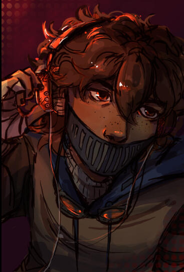 "Ticci Toby Listening to Music"