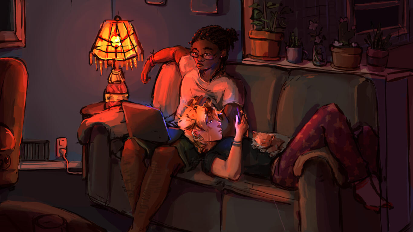 "Screen Time" OCs James x Akir